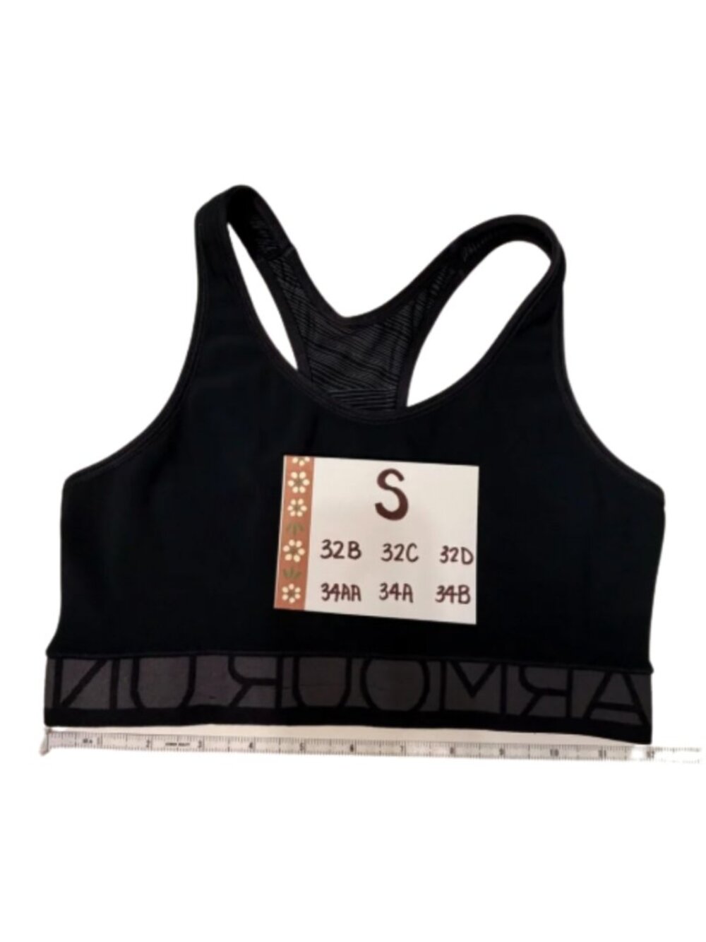 Under Armour Sports Bra Duo Women's Small Blue & Black/Gray Reversible Gym Fit - Picture 9 of 9